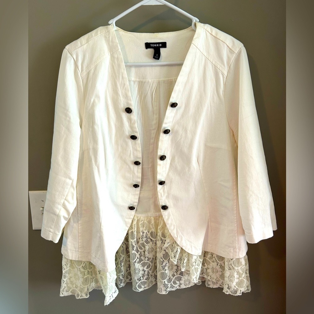 Military Style Lace Jacket